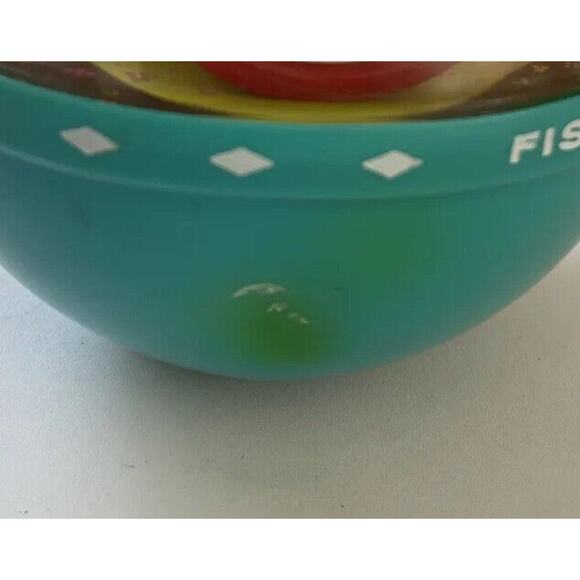 Vintage 1966 Fisher Price Toys Roly Poly Chime Ball Musical Baby Carousel - Picture 5 of 5